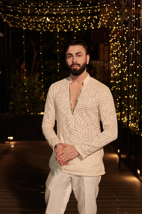 Ivory Jacket Set